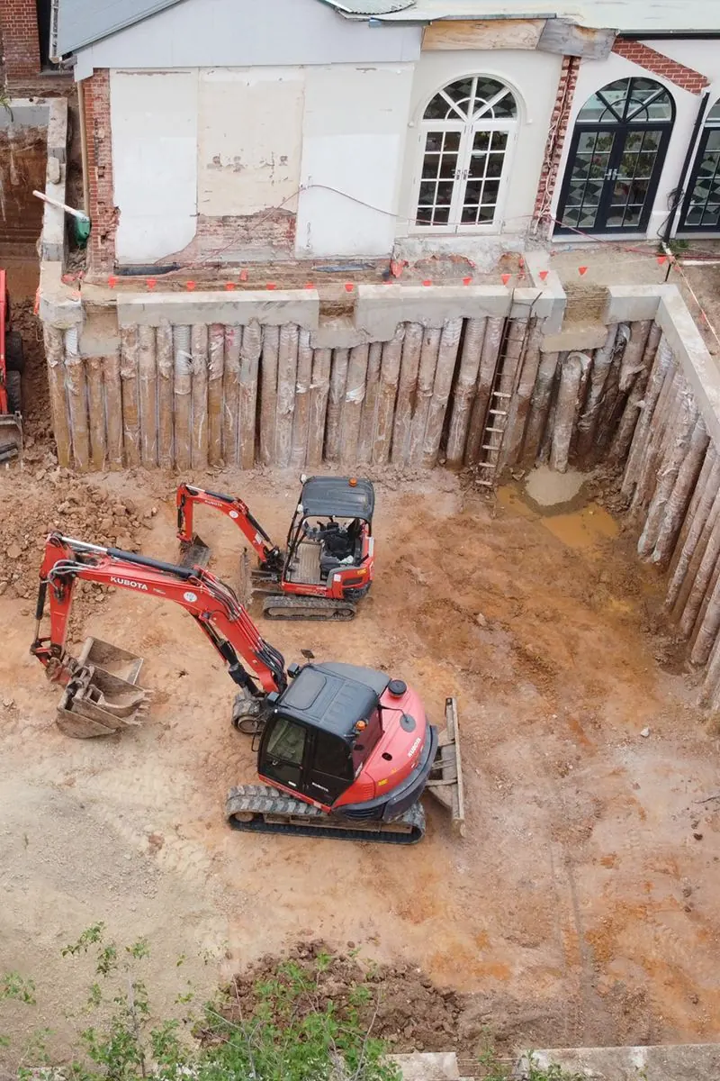 Hughes Construction basement excavation