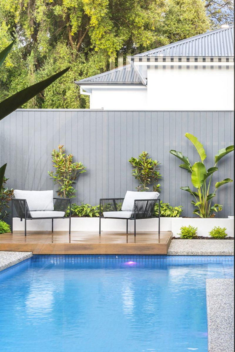 Medallion Homes residence with pool