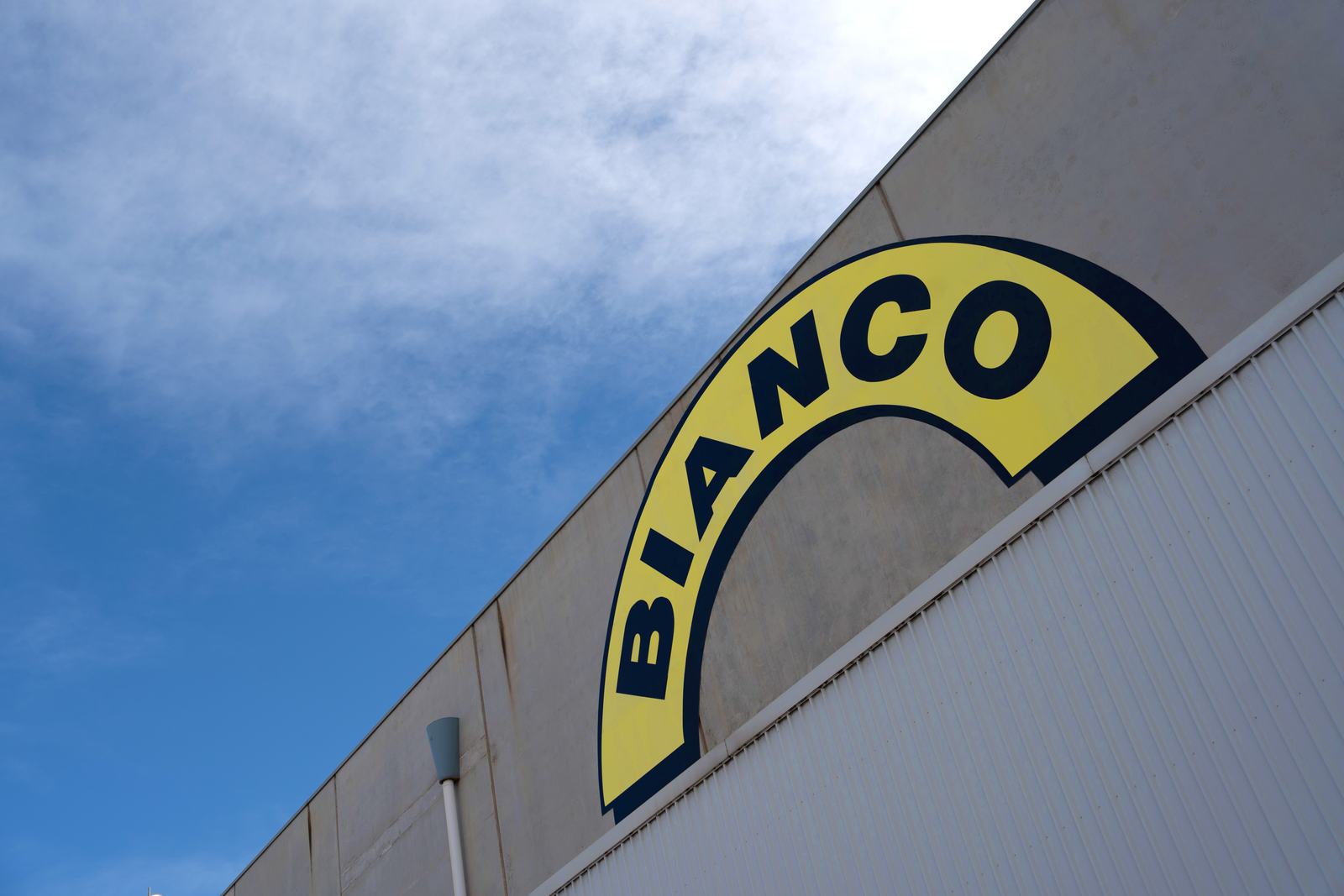 Bianco sign on the factory wall