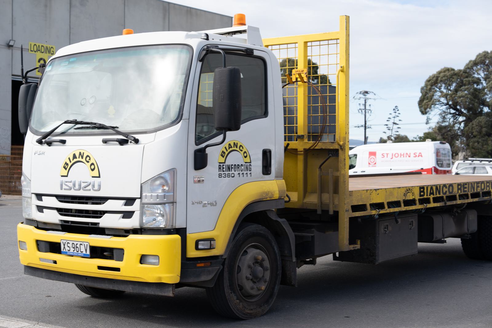 Bianco Reinforcing delivery truck